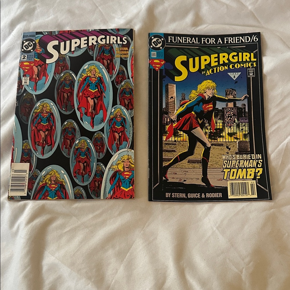 DC Comics Supergirl Comic Books- Red, Blue, Black